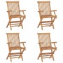 Sillas de jardín plegables 4 unidades madera maciza de teca by , Garden chairs - Ref: Foro24-3096593, Price: 336,54 €, Discou...