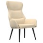 Sillón de relax con reposapiés de tela color crema by , Armchairs - Ref: Foro24-3097431, Price: 122,45 €, Discount: %