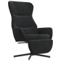 Sillón de relax con reposapiés terciopelo negro by , Armchairs - Ref: Foro24-3097501, Price: 120,29 €, Discount: %
