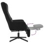 Sillón de relax con reposapiés terciopelo negro by , Armchairs - Ref: Foro24-3097501, Price: 120,29 €, Discount: %