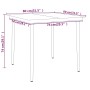 Juego de comedor para jardín 3 piezas negro by , Garden sets - Ref: Foro24-3099083, Price: 254,22 €, Discount: %
