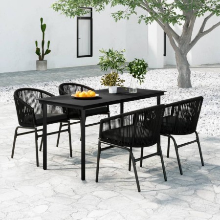 Juego de comedor para jardín 5 piezas negro von , Gartensets - Ref: Foro24-3099223, Preis: 486,82 €, Rabatt: %