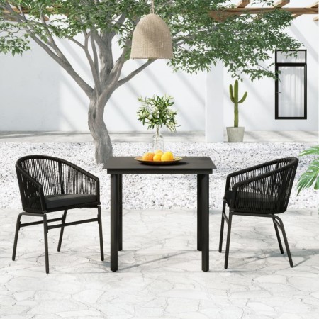Juego de comedor para jardín 3 piezas negro von , Gartensets - Ref: Foro24-3099221, Preis: 268,43 €, Rabatt: %