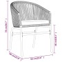 Juego de comedor de jardín 5 piezas con cojines marrón by , Garden sets - Ref: Foro24-3099228, Price: 501,23 €, Discount: %
