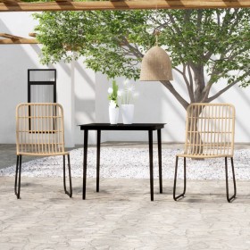 Juego de comedor para jardín 3 piezas color roble de , Conjuntos de jardín - Ref: Foro24-3099173, Precio: 349,85 €, Descuento: %