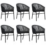 Juego de comedor para jardín 7 piezas negro by , Garden sets - Ref: Foro24-3099242, Price: 709,52 €, Discount: %