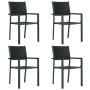 Juego de comedor para jardín 5 piezas negro de , Conjuntos de jardín - Ref: Foro24-3099277, Precio: 328,85 €, Descuento: %