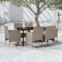 Juego de comedor de jardín 7 piezas con cojines beige y negro von , Gartensets - Ref: Foro24-3099296, Preis: 508,83 €, Rabatt: %