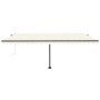 Automatic awning with LED and wind sensor cream 500x300 cm by vidaXL, Awnings - Ref: Foro24-3069792, Price: 689,97 €, Discoun...
