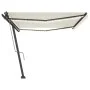 Automatic awning with LED and wind sensor cream 500x300 cm by vidaXL, Awnings - Ref: Foro24-3069792, Price: 754,66 €, Discoun...