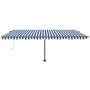 Automatische Markise LED-Windsensor blau und weiß 500x300 cm von vidaXL, Markisen - Ref: Foro24-3069791, Preis: 727,38 €, Rab...