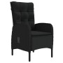Juego de comedor de jardín 9 piezas con cojines negro von , Gartensets - Ref: Foro24-3099370, Preis: 1,00 €, Rabatt: %