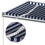 Automatische Markise LED-Windsensor blau und weiß 500x300 cm von vidaXL, Markisen - Ref: Foro24-3069791, Preis: 727,38 €, Rab...