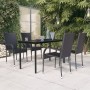 Juego de comedor de jardín 5 piezas negro von , Gartensets - Ref: Foro24-3099379, Preis: 329,73 €, Rabatt: %