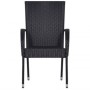 Juego de comedor de jardín 5 piezas negro von , Gartensets - Ref: Foro24-3099379, Preis: 329,73 €, Rabatt: %