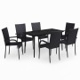 Juego de comedor para jardín 7 piezas negro von , Gartensets - Ref: Foro24-3099398, Preis: 424,61 €, Rabatt: %