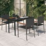 Juego de comedor de jardín 5 piezas negro von , Gartensets - Ref: Foro24-3099415, Preis: 356,09 €, Rabatt: %