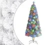 Árbol de Navidad artificial con LED blanco fibra óptica 240 cm de vidaXL, Arboles de navidad - Ref: Foro24-328453, Precio: 14...