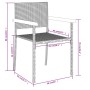 Juego de comedor para jardín 5 piezas negro de , Conjuntos de jardín - Ref: Foro24-3099420, Precio: 339,65 €, Descuento: %
