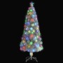 Árbol de Navidad artificial con LED blanco fibra óptica 240 cm