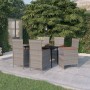 Juego de comedor de jardín 7 piezas con cojines gris de , Conjuntos de jardín - Ref: Foro24-3099469, Precio: 890,25 €, Descue...