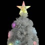 Árbol de Navidad artificial con LED blanco fibra óptica 240 cm