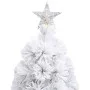 Árbol de Navidad artificial con LED blanco fibra óptica 240 cm de vidaXL, Arboles de navidad - Ref: Foro24-328453, Precio: 14...