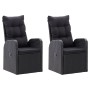 Juego de comedor de jardín 5 piezas con cojines negro de , Conjuntos de jardín - Ref: Foro24-3099481, Precio: 785,58 €
