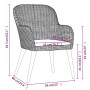 Juego de comedor de jardín 5 piezas con cojines negro von , Gartensets - Ref: Foro24-3099506, Preis: 490,00 €, Rabatt: %