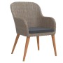 Juego de comedor de jardín 5 piezas con cojines marrón von , Gartensets - Ref: Foro24-3099512, Preis: 557,60 €, Rabatt: %