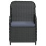 Juego de comedor de jardín 5 piezas con cojines negro de , Conjuntos de jardín - Ref: Foro24-3099531, Precio: 685,42 €