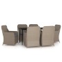 Juego de comedor para jardín 7 piezas con cojines marrón von , Gartensets - Ref: Foro24-3099550, Preis: 1,00 €, Rabatt: %