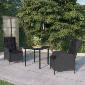 Juego de comedor de jardín 3 piezas gris oscuro by , Garden sets - Ref: Foro24-3099637, Price: 590,18 €, Discount: %