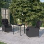 Juego de comedor de jardín 3 piezas gris oscuro by , Garden sets - Ref: Foro24-3099637, Price: 590,18 €, Discount: %