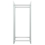Holzregal aus gehärtetem Glas weiß 40x35x100 cm von vidaXL, Zubehör für Taschen und Brennholzhalter - Ref: Foro24-327468, Pre...