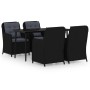 Juego de comedor para jardín 5 piezas negro de , Conjuntos de jardín - Ref: Foro24-3099573, Precio: 859,72 €, Descuento: %