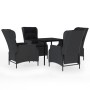 Juego de comedor de jardín 5 piezas gris oscuro by , Garden sets - Ref: Foro24-3099656, Price: 1,00 €, Discount: %