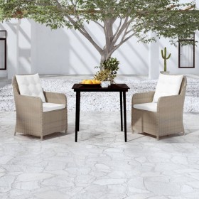 Juego de comedor de jardín 3 piezas marrón by , Garden sets - Ref: Foro24-3099565, Price: 434,10 €, Discount: %