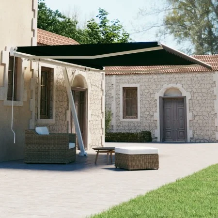 Retractable manual foot awning anthracite gray 400x300 cm by vidaXL, Awnings - Ref: Foro24-3069539, Price: 599,47 €, Discount: %