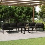 Set muebles de jardín 8 pzas y cojines aluminio gris antracita by , Garden sets - Ref: Foro24-3107812, Price: 1,00 €, Discoun...
