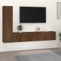 Set de muebles para TV 4 pzas madera contrachapada marrón roble von , TV-Möbel - Ref: Foro24-3114317, Preis: 132,95 €, Rabatt: %