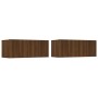 Set de muebles para TV 4 pzas madera contrachapada marrón roble von , TV-Möbel - Ref: Foro24-3114317, Preis: 132,95 €, Rabatt: %