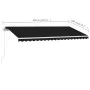 Ausziehbare manuelle Fußmarkise Anthrazitgrau 400x300 cm von vidaXL, Markisen - Ref: Foro24-3069539, Preis: 599,47 €, Rabatt: %