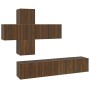 Set de muebles de TV 7 pzas madera contrachapada marrón roble von , TV-Möbel - Ref: Foro24-3114509, Preis: 195,03 €, Rabatt: %