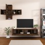 Set de muebles de TV 7 pzas madera contrachapada marrón roble von , TV-Möbel - Ref: Foro24-3114509, Preis: 195,03 €, Rabatt: %