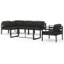Set muebles de jardín 6 pzas y cojines aluminio gris antracita by , Garden sets - Ref: Foro24-3115925, Price: 1,00 €, Discoun...