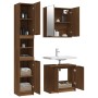 Set de muebles de baño 3 pzas madera contrachapada roble marrón von , Badezimmermöbel - Ref: Foro24-3115883, Preis: 220,15 €,...
