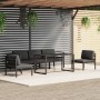 Set muebles de jardín 6 pzas y cojines aluminio gris antracita de , Conjuntos de jardín - Ref: Foro24-3115919, Precio: 1,00 €