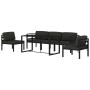 Set muebles de jardín 6 pzas y cojines aluminio gris antracita de , Conjuntos de jardín - Ref: Foro24-3115919, Precio: 1,00 €