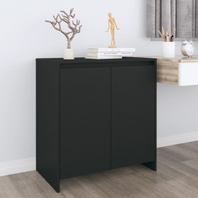 Aparador de madera contrachapada negro 70x41x75 cm von , Sideboards - Ref: Foro24-809738, Preis: 87,89 €, Rabatt: %